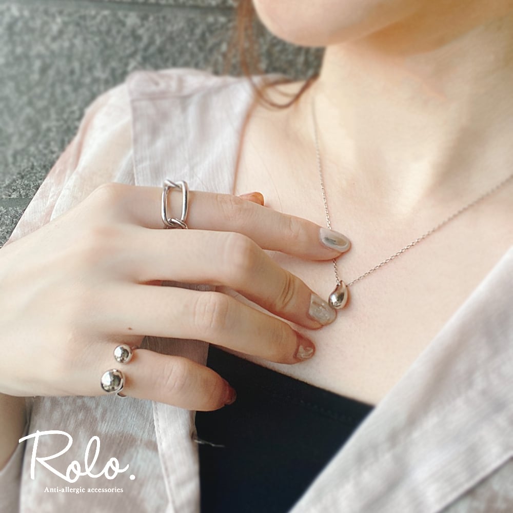 ダブルボールピンキーリング シルバー925 | Roloshop BASE店