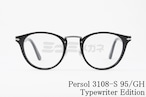 Persol 調光 サングラス 3108-S 95/GH Typewriter Edition ボストン タイプライターエディション トランジションズ TRANSITIONS 色が変わる コンビネーション ペルソール 正規品