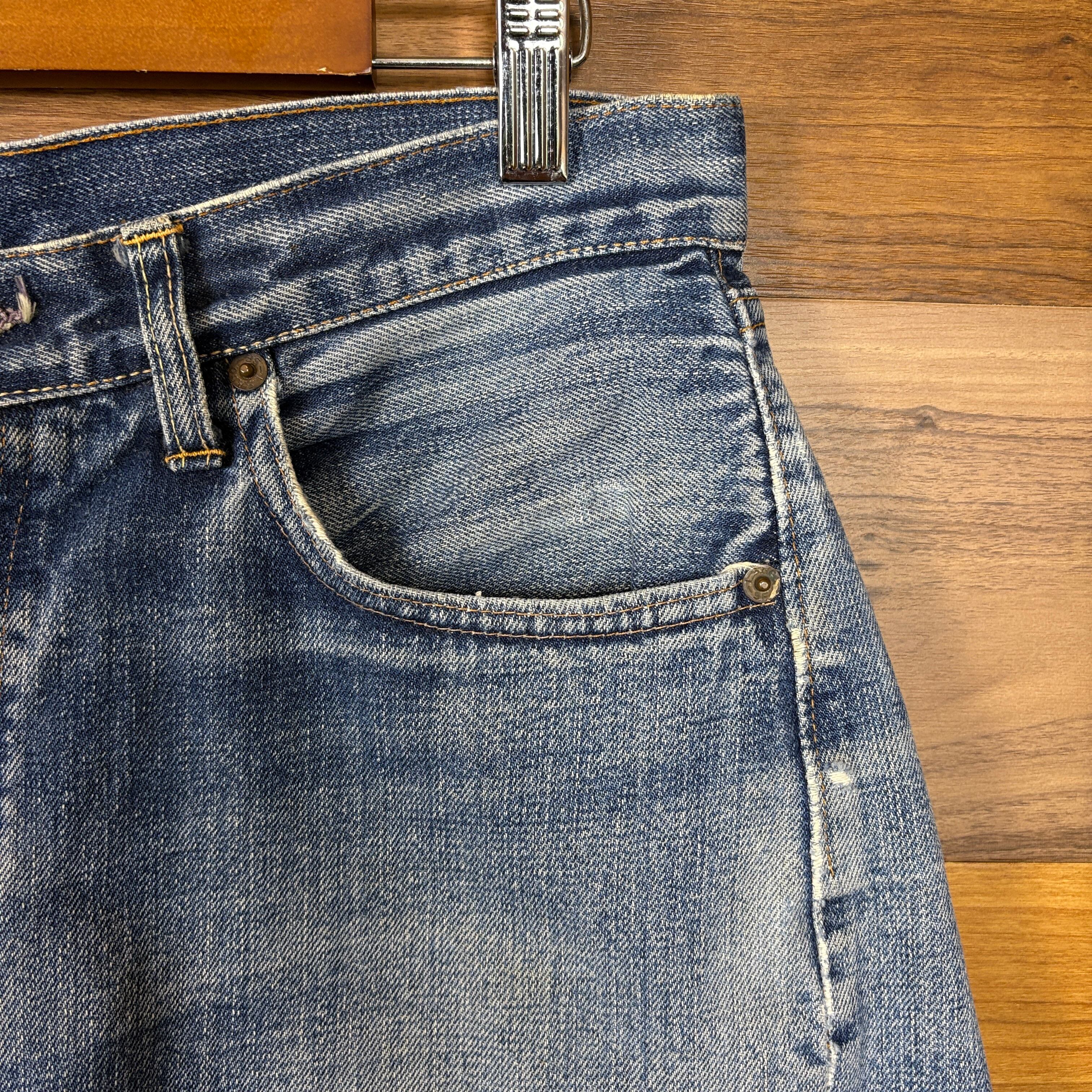 60s LEVI'S 501 BIGE リーバイス ビッグE カットオフ デニムパンツ