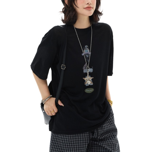 dog print short-sleeved tee　ドッグプリント半袖ティー　J1890