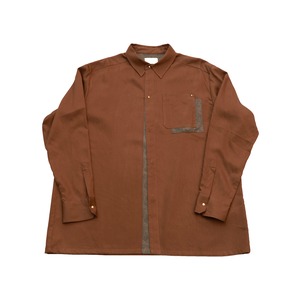 dress rayon shirt （brick）/ 2021aw