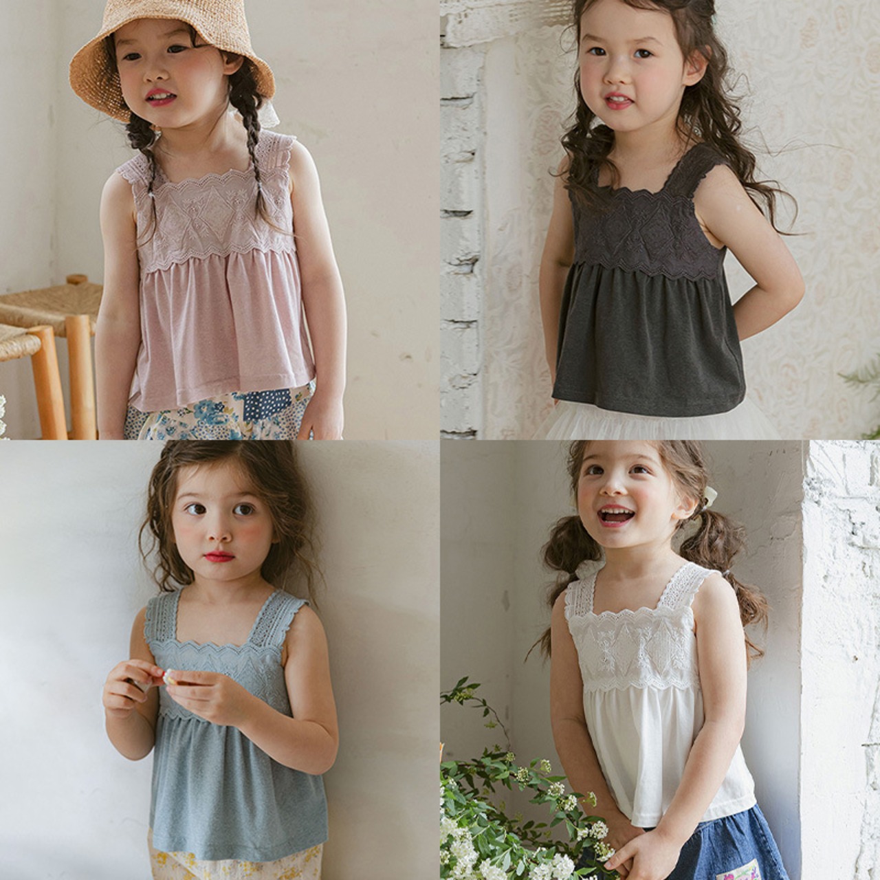 夏レースデザインタンクトップ