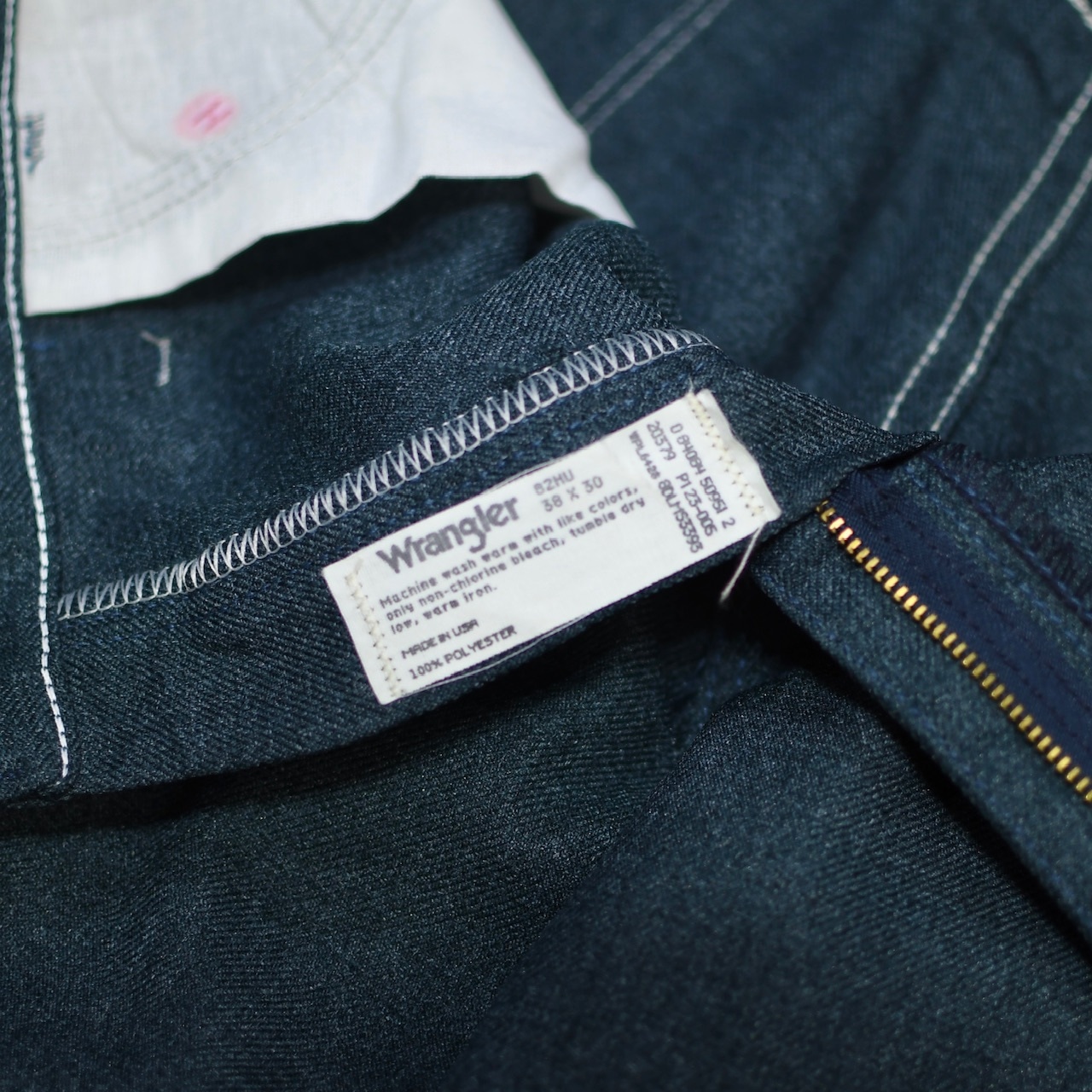 80's~ Wrangler launcher pants blue