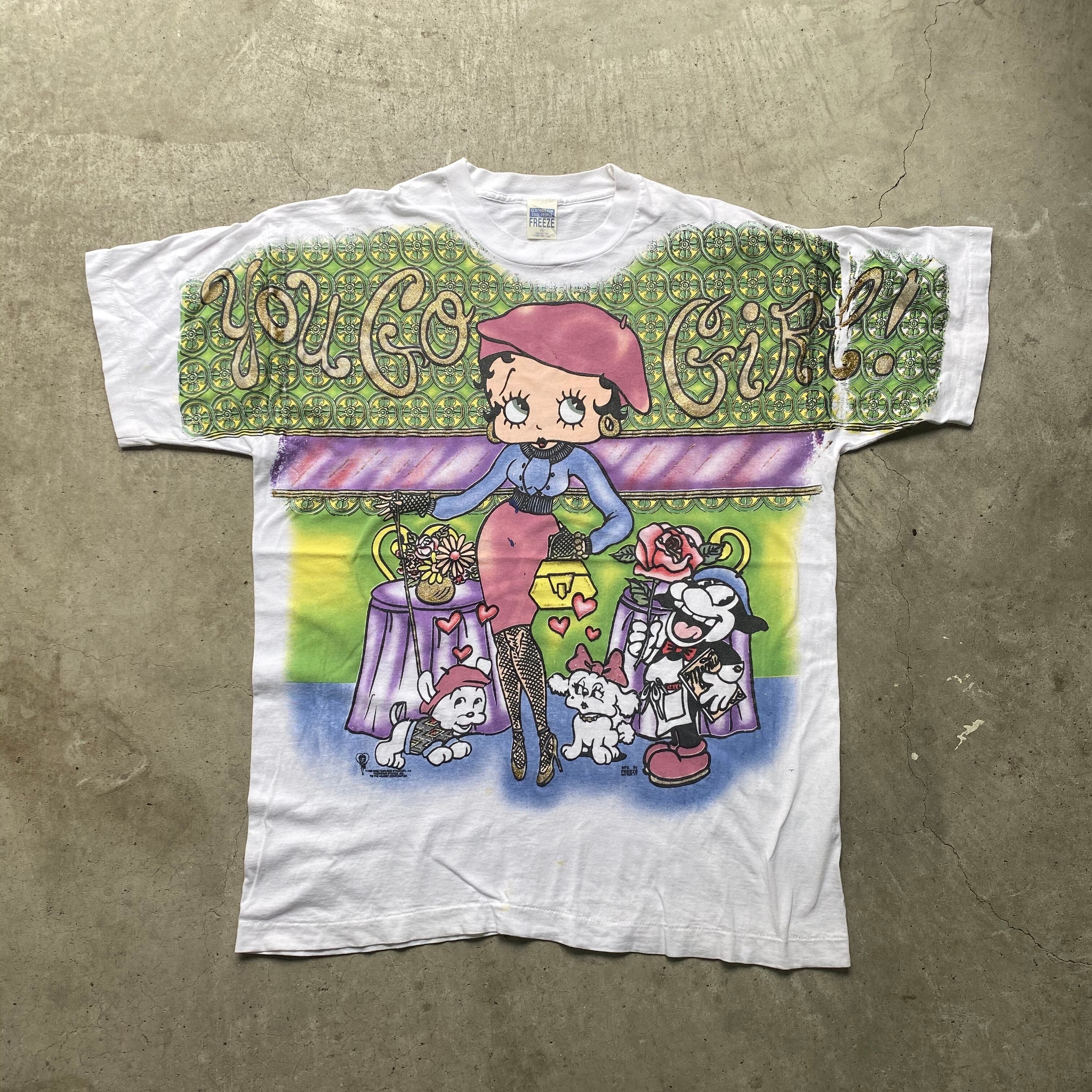 90年代 Betty Boop ベティーちゃん プリントTシャツ ヴィンテージ 