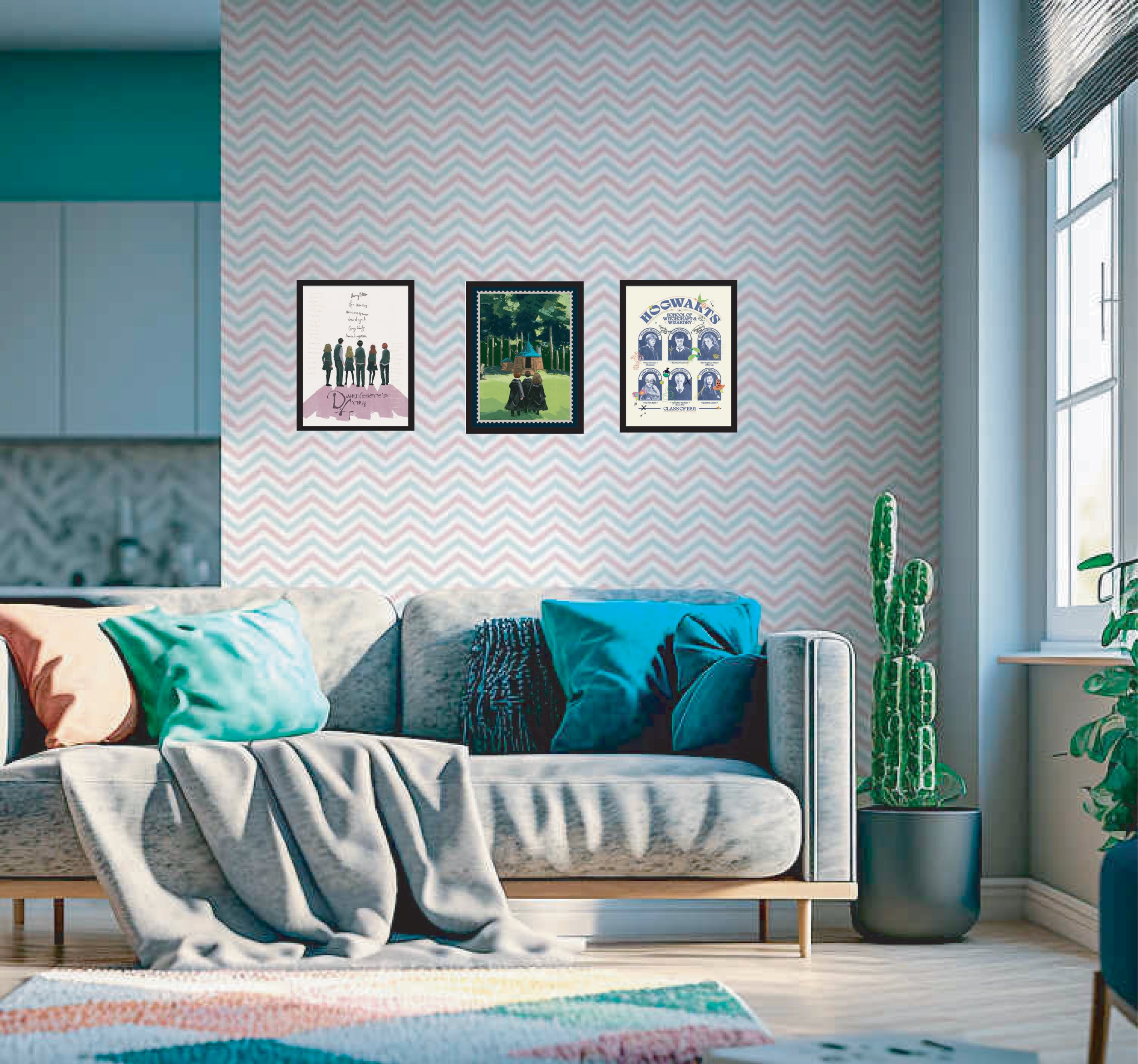 ハリー ポッター／ホグワーツ魔法魔術学校 Harry Potter: フレーム付き