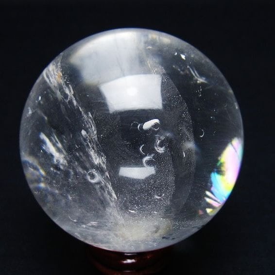 水晶 丸玉 55mm スフィア 置物 水晶玉 一点物 151-9083