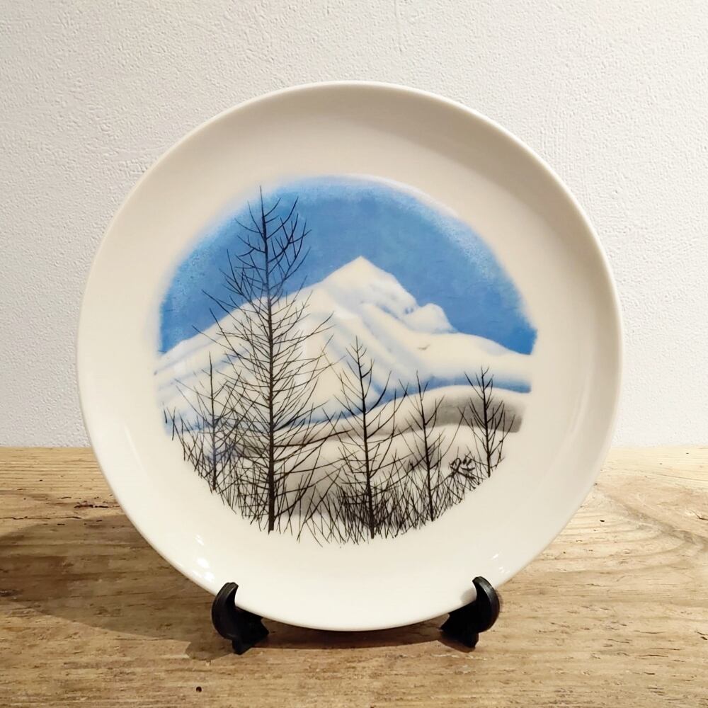 Sold Out】加山又造「冬山 絵皿」 | アトリエウチノ ｜ オンラインショップ