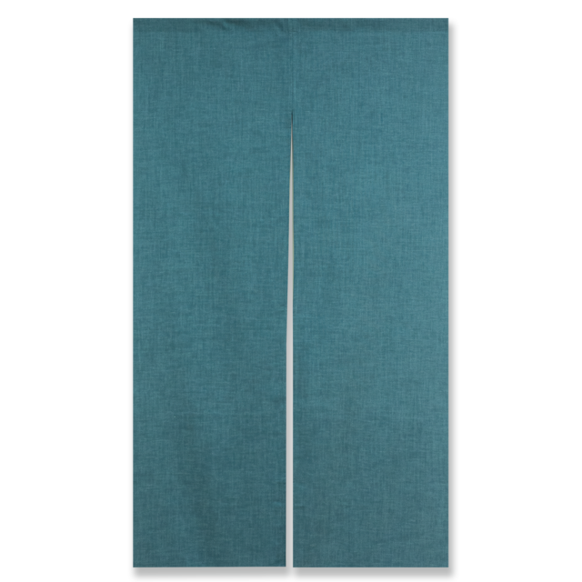 おぼろ染 無地 のれん　BK（てつこん）85㎝×150㎝