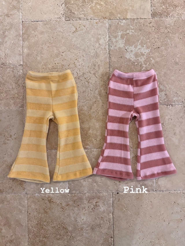 【取寄】poisson|stripe pants|ボーダーパンツ|S-JM|kids&jr|25 winter