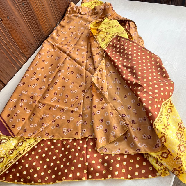 シルク巻きスカート2111