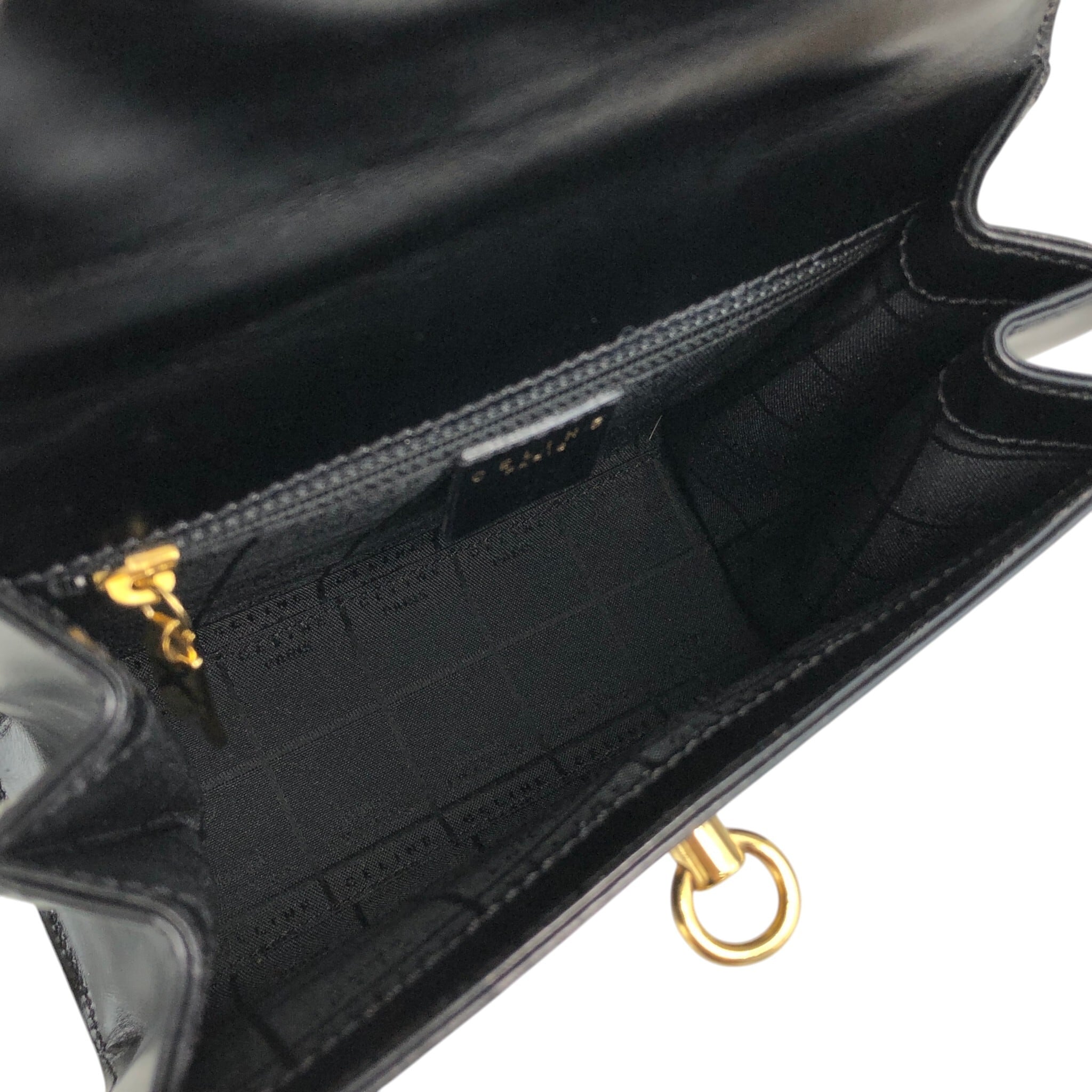 CELINE セリーヌ ショルダーバッグ ブラック ガンチーニ チェーン