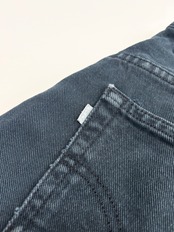 90s Levi’s SILVER TAB "BAGGY" BLACK DENIM PANTS MADE IN USA Size W34L32→W33L32