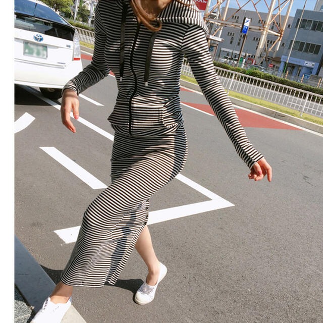 セットアップ レディース スカート ルームウエア ツーピース 長袖 マキシ丈 ボーダー おしゃれ 大人可愛い カジュアル フェミニン こなれ感 きれいめ アウトドア 普段着 春 秋 Evergreen セットアップ レディース スカート ルームウエア ツーピース 長袖 マキシ丈 ボーダー おしゃれ 大人可愛い カジュアル フェミニン こなれ感 きれいめ アウトドア 普段着 春 秋 Evergreen