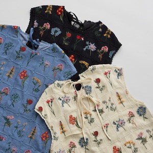 (SO54)【8月下旬/9月中旬】2WAYフラワー刺繍プルオーバー