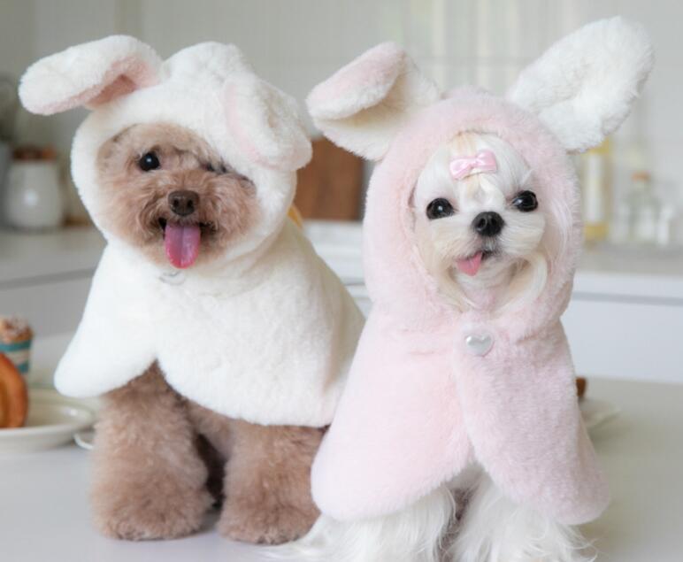 《予約》№500167 ふわふわうさちゃんケープ