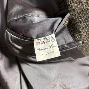 vintage DOMINIQUE FRANCE double breasted suits set-up