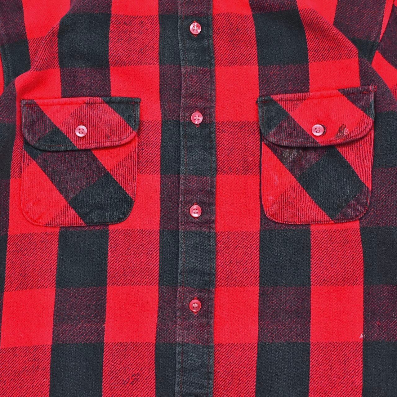 80s PINE GROVE heavy weight cotton check shirt | 古着屋 grin days memory ...