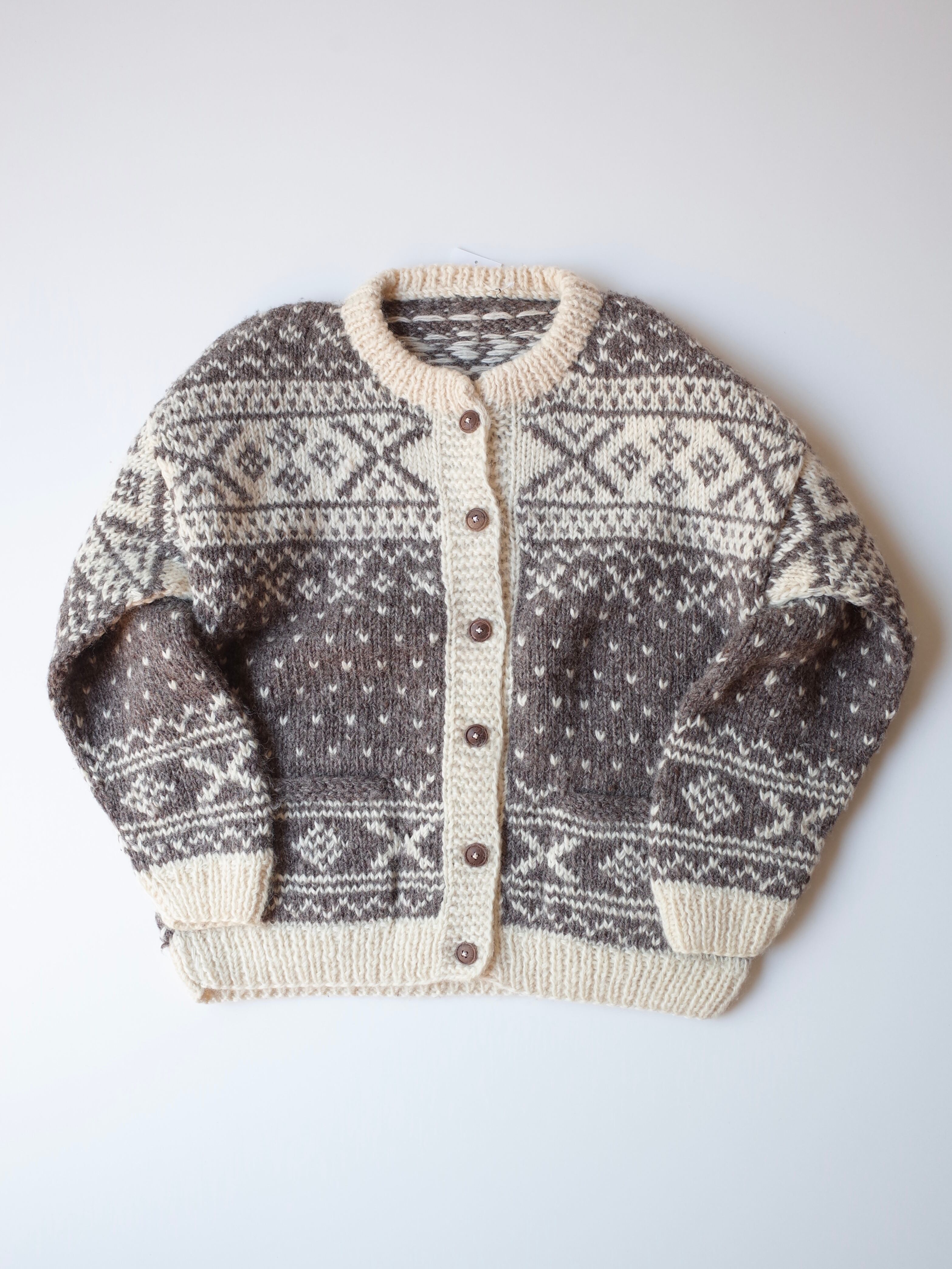Nordic hand knit cardigan