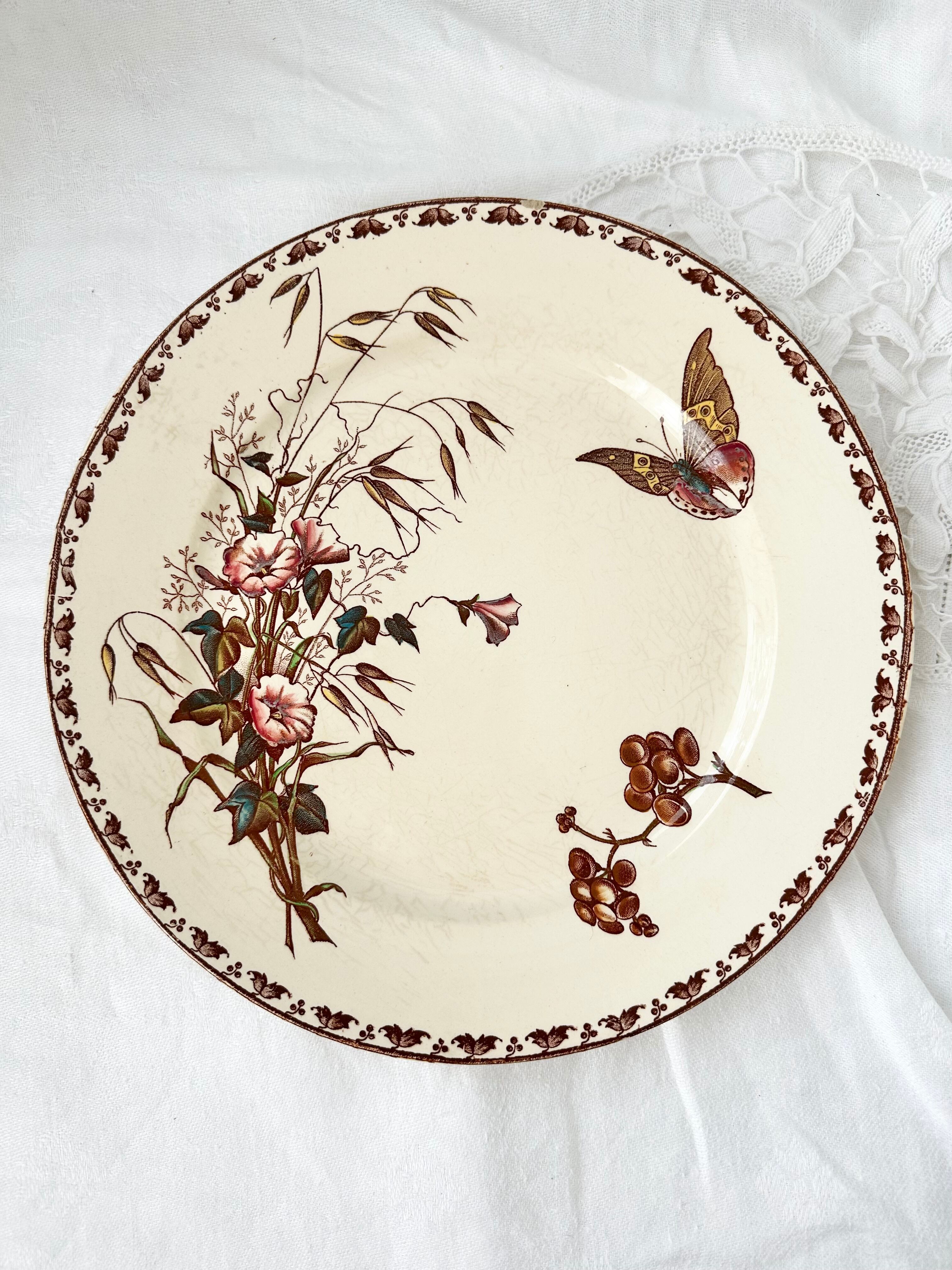 Gien dinette Paysages ジアン おままごと プレート フランス