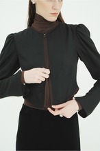 CLANE HERRINGBONE CORSET DETAIL TOPS