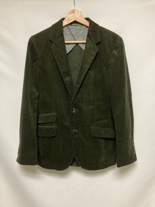 green corduroy jacket