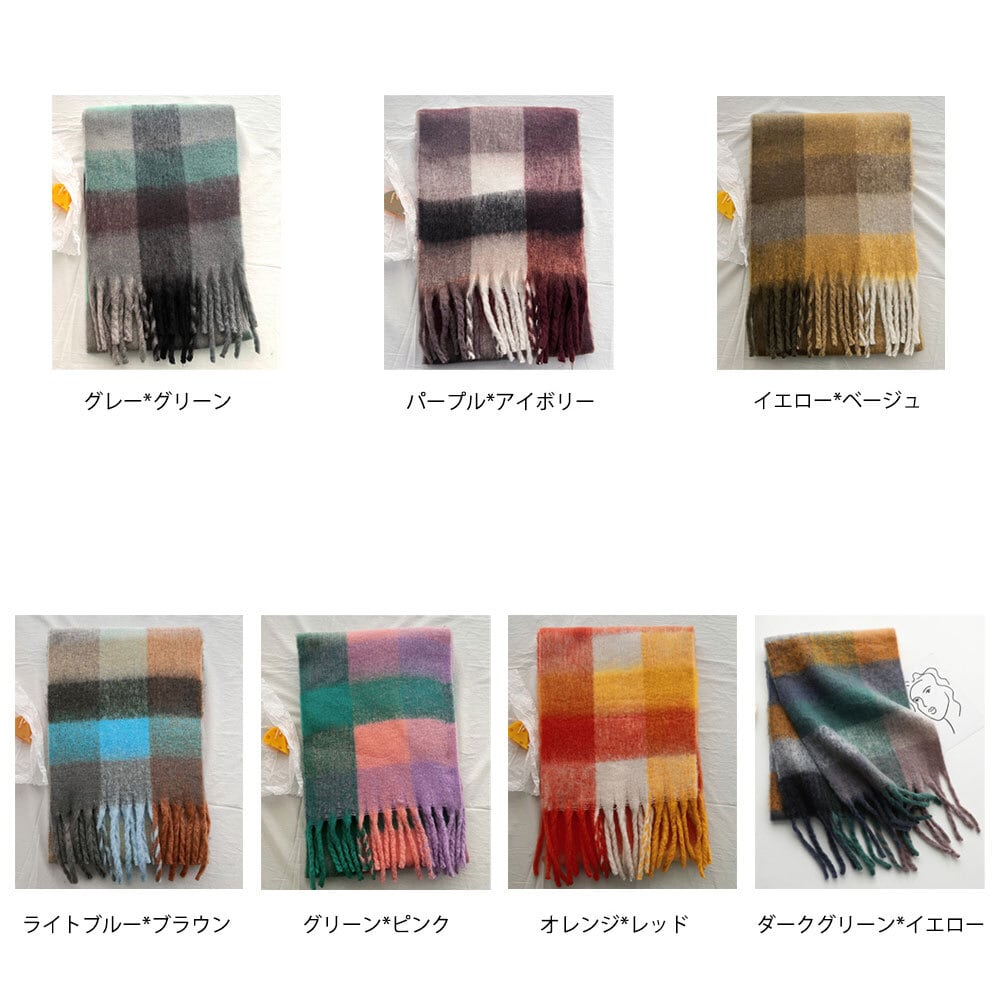 カシミヤ風 マフラー レディース 大判 秋冬 防寒 保温 おしゃれ 大人 かわいい きれいめ フェミニン チェック柄 ストール 大人可愛い 大人女子