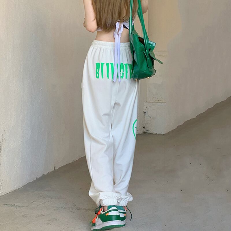 ホワイトパンツ サマー薄手ハイウェストカジュアル 夏物 試着室44459865313