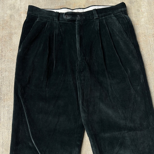 “BRUNO SAINT HILAIRE” EURO CORDUROY PANTS BLACK ブルーノサンティレール ユーロ コーデュロイ