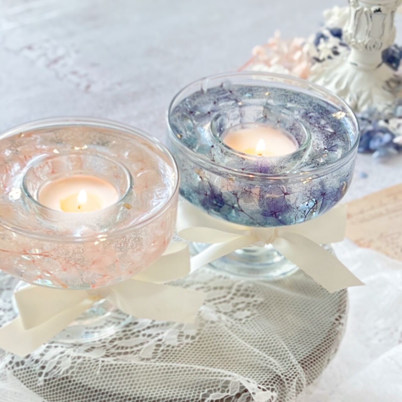 廃盤品】ガラスの靴キャンドル結婚式のウェルカムスペースやインテリアに♪