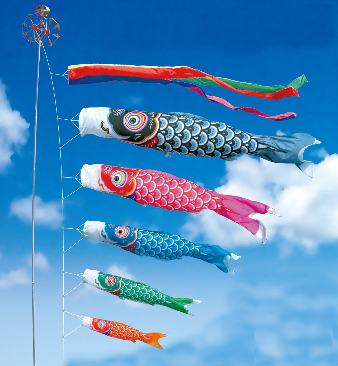 友禅大型セット　７M８点セット（徳永鯉のぼり）