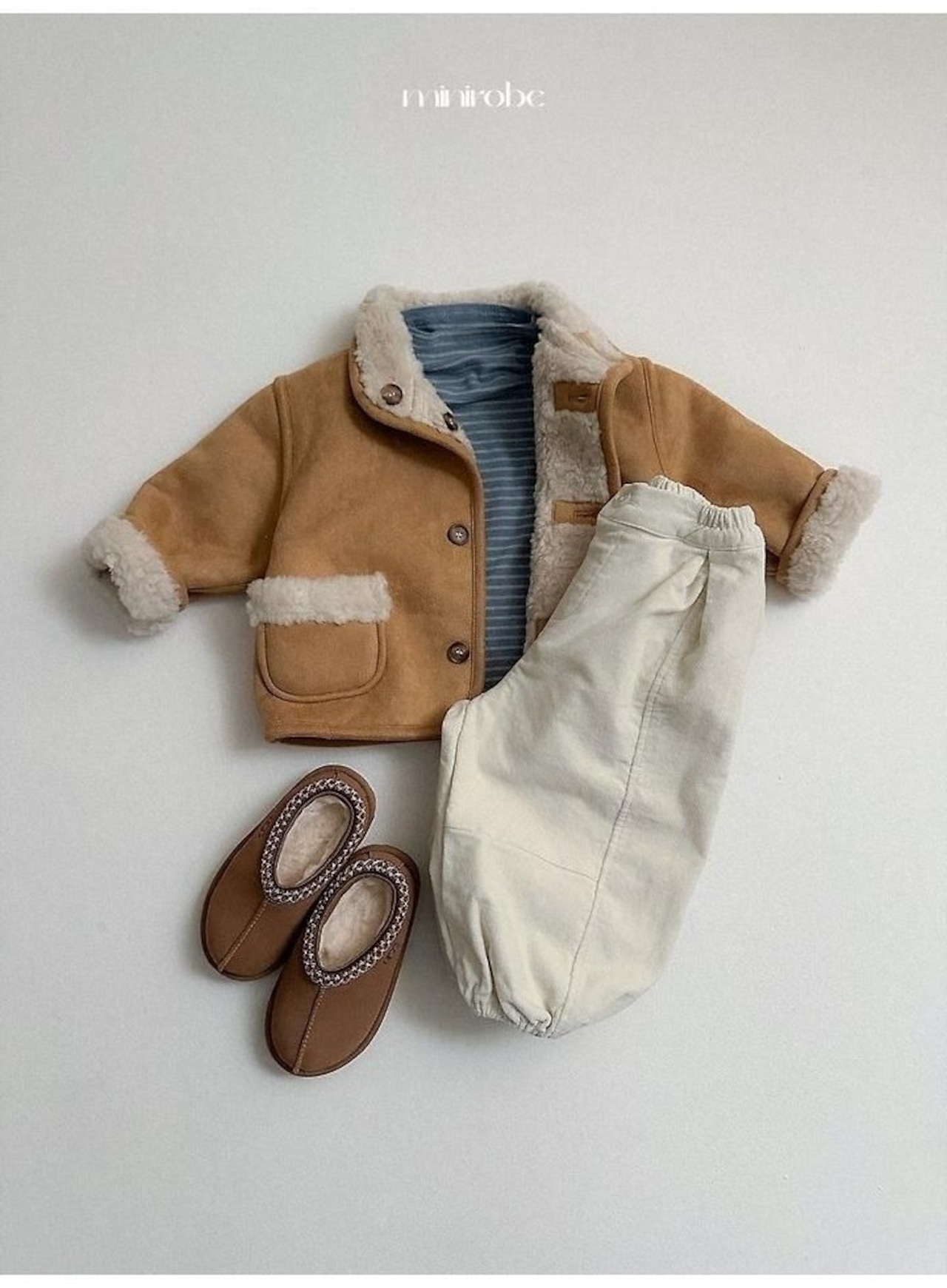 〖取寄〗韓国子供服 / 26winter / minirobe / リバーシブルムスタン / キッズ *S~XL*