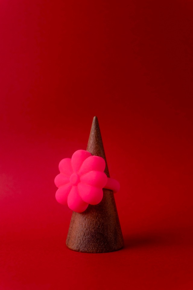 pink:やさしいお花の指輪