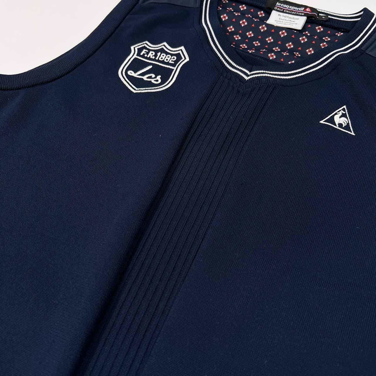 le coq sportif GOLF ルコック スポルティフ ゴルフ Vネック ベスト サイズ L /メンズ/ネイビー/日本製