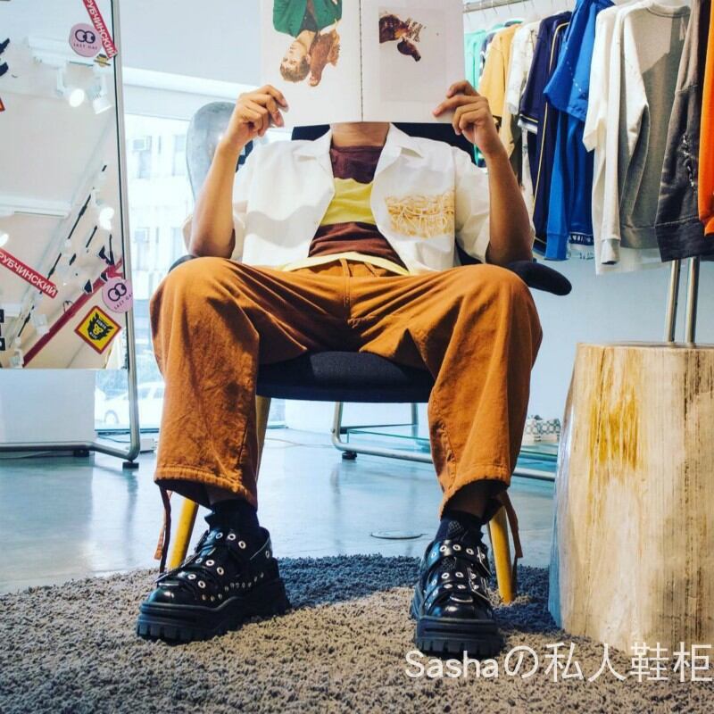 new rock ニューロック ブラックブーツ 厚底 y2k お兄系 人気デザイン