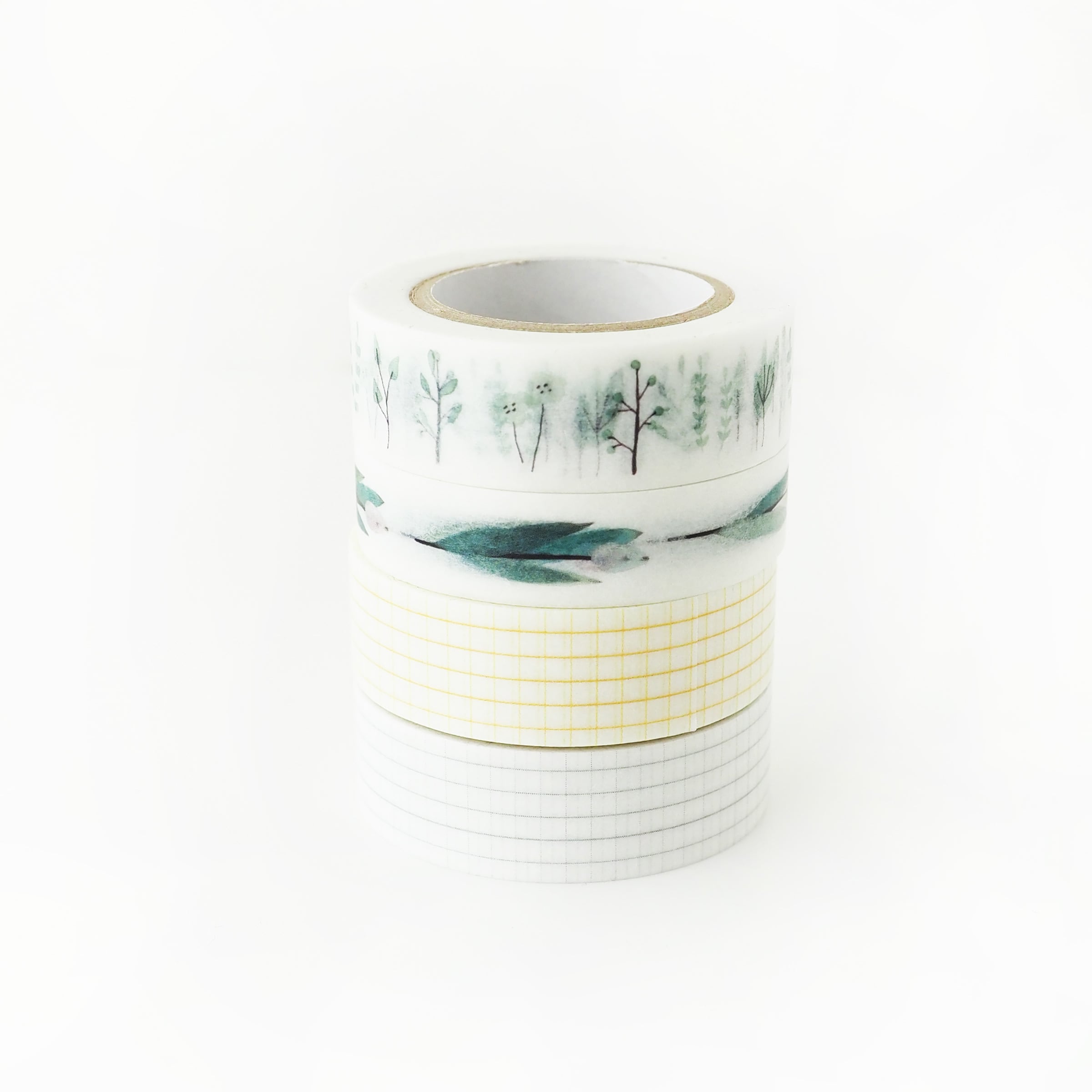 013 繊細な黄色い方眼｜15mm｜マスキングテープ | ASANEL