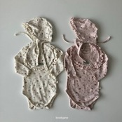 韓国子供服 / 26Autumn / 〖取寄〗Brodyjane / フラワーアイレットフリルボネット / ベビー服 / 赤ちゃん服 / 帽子 *FREE*