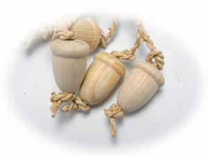 【三晃商会】　バードトイ　ナチュラルハンガー・どんぐり