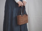 Akebi × Leather Basket bag