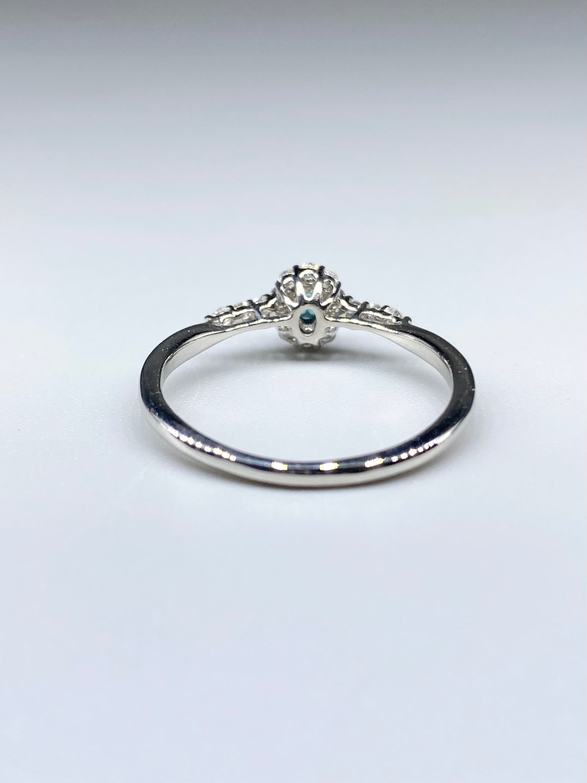 グランディディエライト 0.10ct / ダイヤモンド 計0.15ct Pt900 リング