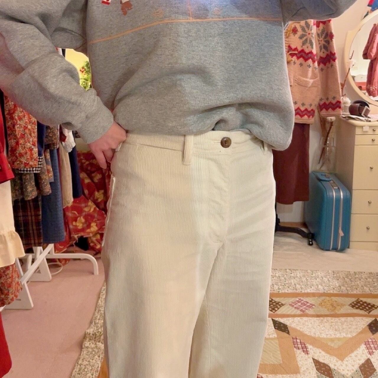 GAP / white corduroy pants