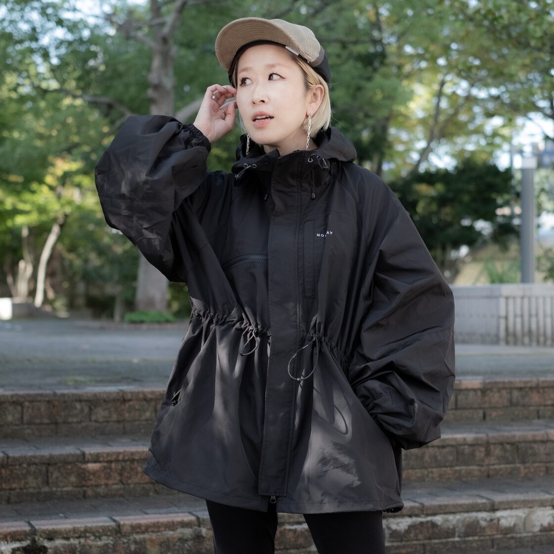 HOLIDAY】 wind jacket (black) | Pay ID 