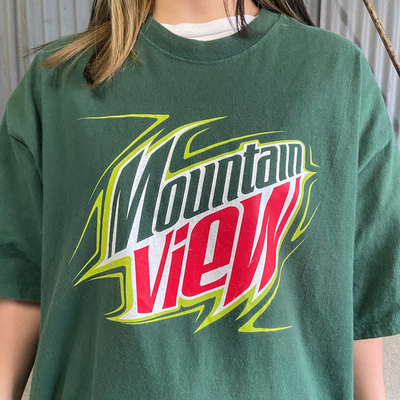 MOUNTAIN DEW マウンテンデュー アドバタイジング 企業ロゴ プリントT 