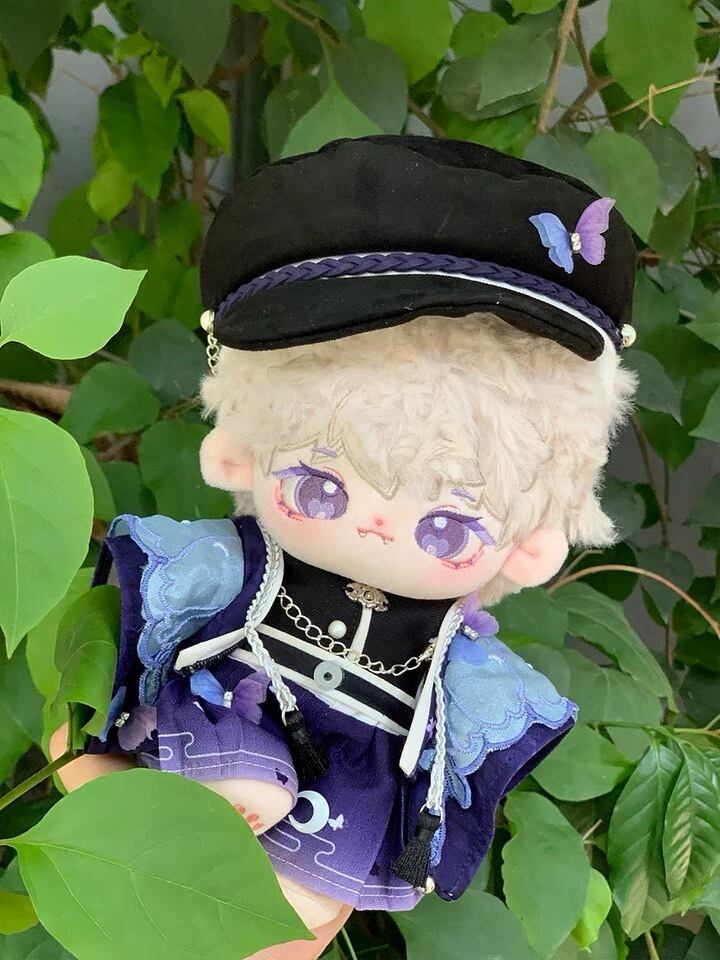 20cmぬい服】青い蝶のコーデ 20cmぬいぐるみ用 着せ替えぬいぐるみのお 