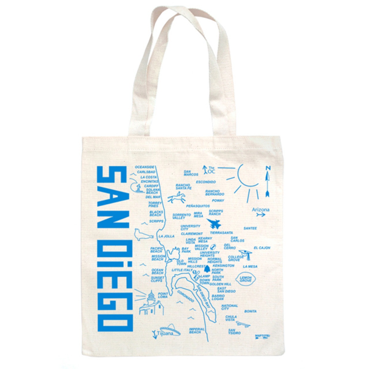 ［MAPTOTE］グロッサリートートバッグ｜San Diego