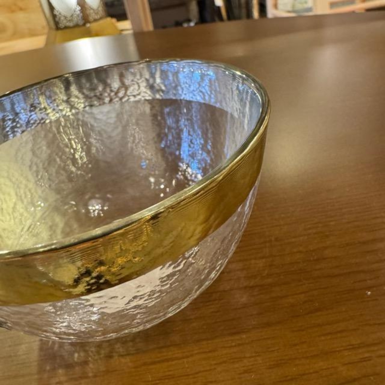 OBO ガラスボウル 9.5cm ゴールド