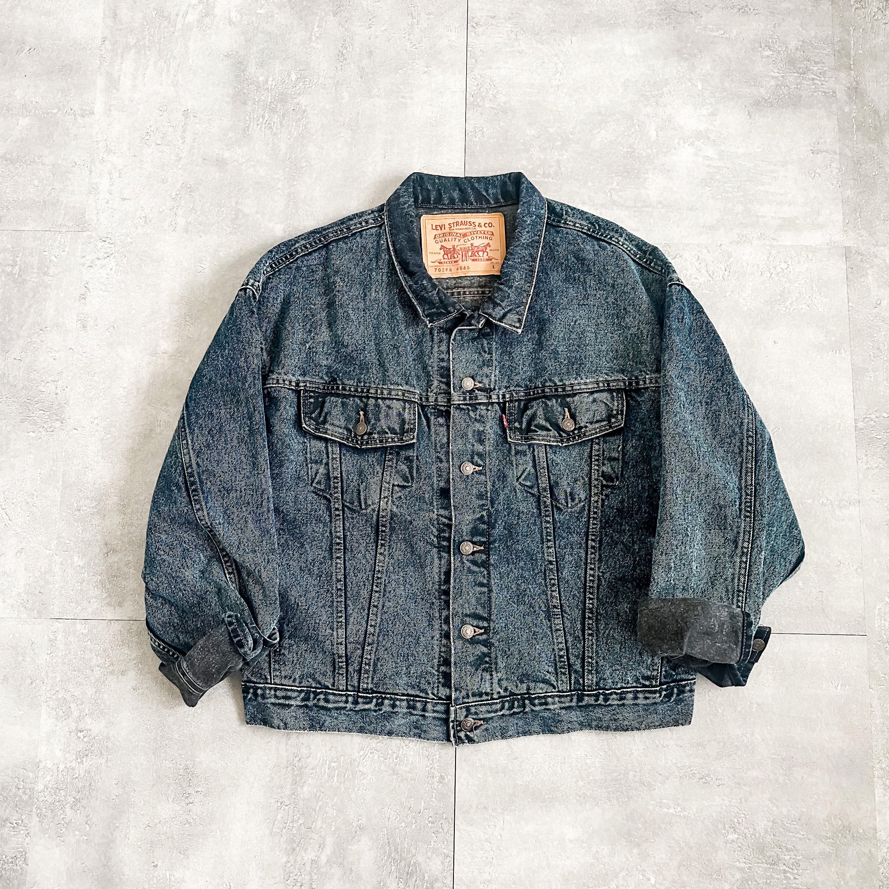 USA製】Levis リーバイス コーデュロイ襟 デニムジャケット ジージャン