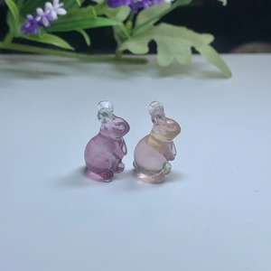 16.フローライトうさぎさんペアセット