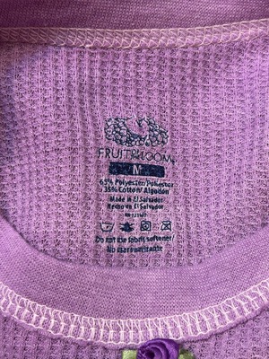 garment dye thermal  purple&purple