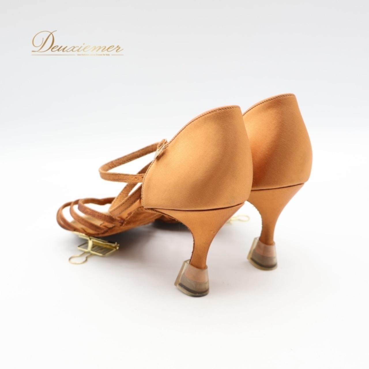 社交ダンス 衣装 ラテン シューズ サイズ ブラウン系 SUPADANCE 靴 くつ ヒール レディース 茶 光沢 上品 シンプル かわいい 練習 レッスン ステージ イベント 舞台 ストラップ