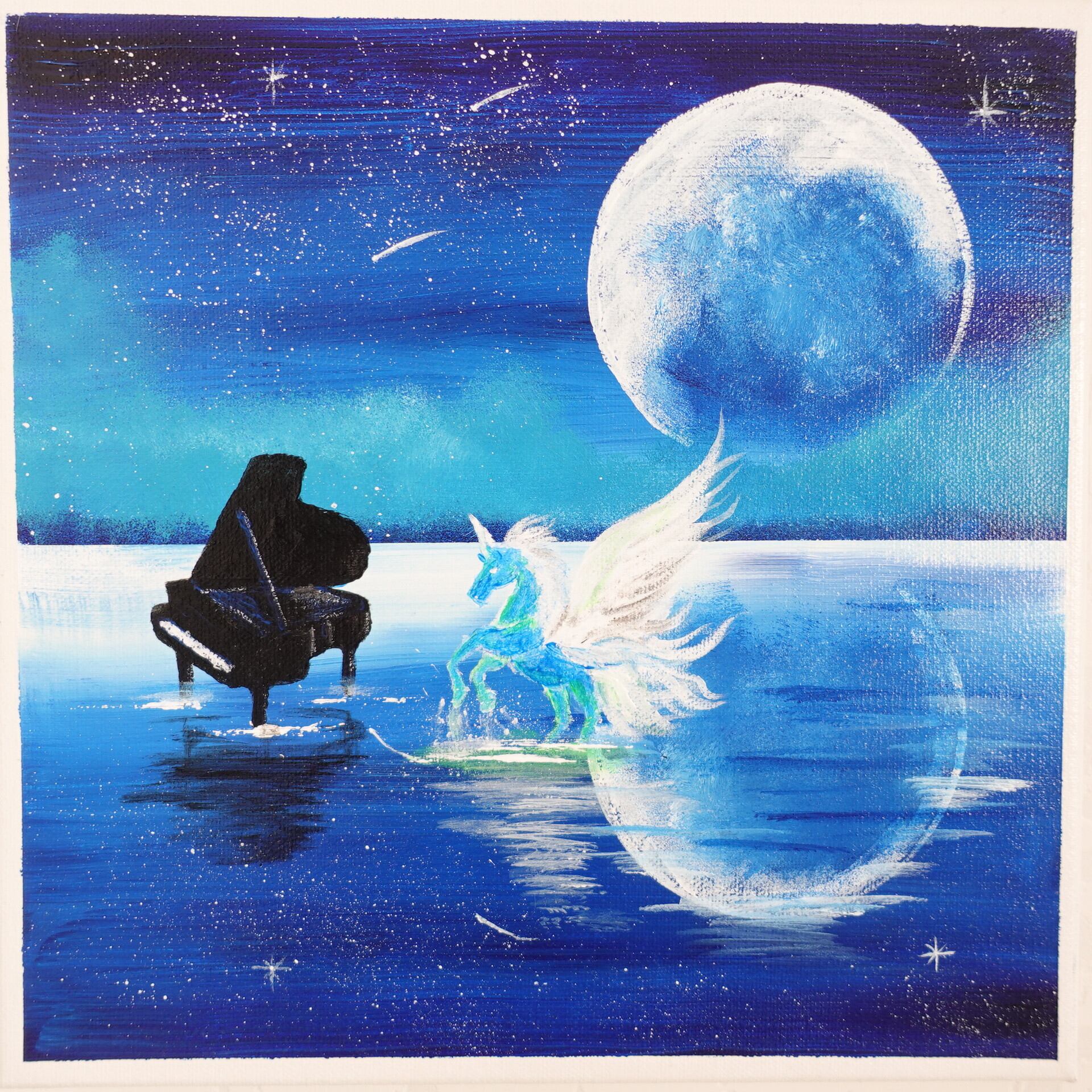 空飛ぶくじら アクリル画 原画 イラスト Admin Gym Ag Ioannis Lem Schools Ac Cy